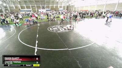 115 lbs Cons. Round 3 - Mason Elliott, Northside Wrestling Club vs Canyon Thomas, 2A - Millard