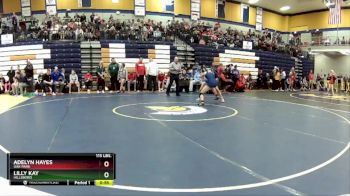 115 lbs. Cons. Round 2 - Lilly Kay, Hillsboro vs Adelyn Hayes, Oak Park