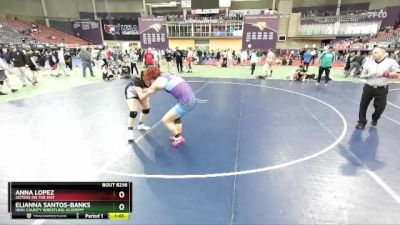 G176-187 lbs Round 2 - EliAnna Santos-Banks, Iron County Wrestling Academy vs Anna Lopez, Sisters On The Mat