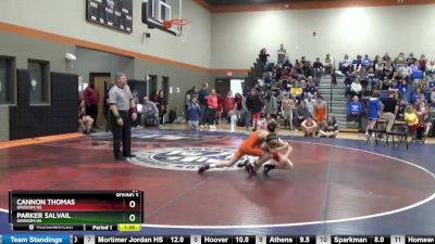 97 lbs Round 3 - Cannon Thomas, Grissom Hs vs Parker Salvail, Grissom Hs