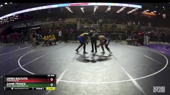 2A 160 lbs Cons. Round 1 - Zamir Franck, Miami Northwestern H S vs James Baltutis, Charlotte Hs