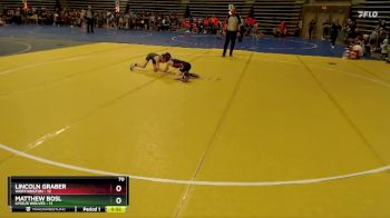 70 lbs Finals (8 Team) - Matthew Bosl, LPGE/B Wolves vs Lincoln Graber, Worthington