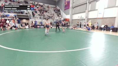 68 kg Champ. Rd Of 32 - Madison Worden, Gold Rush Wrestling vs Desiree Jones, Menlo Wrestling Club