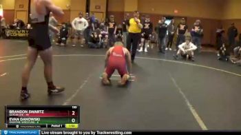 195 lbs Round 1 (4 Team) - Brandon Swartz, Gotcha STE vs Evan Danowski, Overtime Wrestling