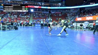 1A-190 lbs Champ. Round 2 - Tate Frantz, West Branch vs Ryan Wirtz, Emmetsburg