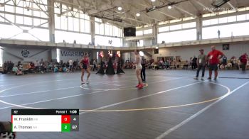 117 lbs Round 4 (6 Team) - Kaylyn Harrill, Charlies Angels Pink vs Jasmine Brown, Mikey`s Melk Monsters