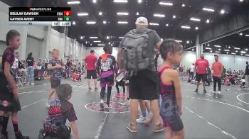 40 lbs Round 1 (4 Team) - Delilah Dawson, Backyard Brawlers Gold vs Caysen Avery, Rabbit Wrestling Club