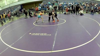 10U Boys - 77 lbs Champ. Round 1 - Rush Landis, MVKWA Springboro Amateur Wrestling Club vs Evan Pillsbury, Dirty Den Wrestling Club / Meriden Youth Wrestling