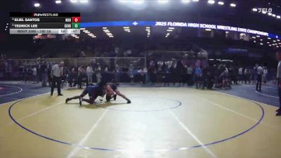 190 3A 5th Place Match - Eliel Santos, Miami Southridge Hs vs Tedrick Lee, Christopher Columbus H S