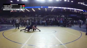 190 3A 5th Place Match - Eliel Santos, Miami Southridge Hs vs Tedrick Lee, Christopher Columbus H S