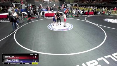 113 lbs Champ. Round 1 - Simon Lee, Primal Wrestling Club vs Madan Stoner, Royal High School Wrestling