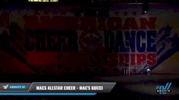 Macs Allstar Cheer - MAC'S GUCCI [2021 L3 Junior - Small Day 1] 2021 The American Celebration DI & DII