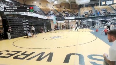 157 lbs Quarterfinal - Marcus Caro, Colorado School Of Mines vs Monty Hall, Carl Albert State
