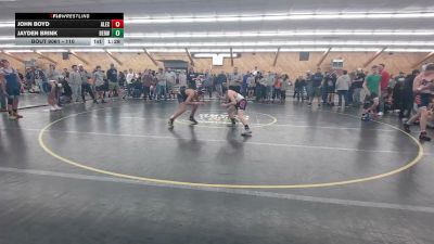 110 lbs Semifinal - John Boyd, Alexandria vs Jayden Brink, Berwick