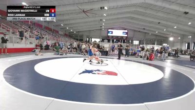 150 lbs 3rd Place Match - Giovanni Magistrelli, Laker Freestyle WC vs Reid Lanman, Red Cobra Wrestling Academy