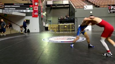 Cadet Boys Lower - 126 lbs Cons. Round 5 - Arthur Fernandez vs Cole Cronan, Turlock High School Wrestling