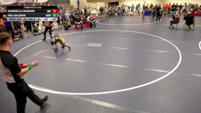 6U GIRLS - B 1st Place Match - Gabriella Manson, Summit Wrestling Academy vs Mia Baldwin, Rogers Area Youth Wrestling Club