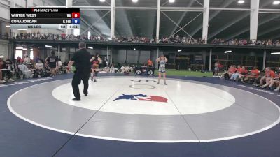 125 lbs Winter West, Washington vs Cora Jordan, Illinois