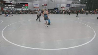144 lbs Champ. Rd Of 16 - Jaxten Bowler, Champions Wrestling Club vs Isaac Brown, Burnett Trained Wrestling Club