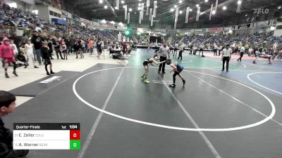 65 lbs Quarterfinal - Emery Zeller, Colorado Generals vs Asher Warner, Bear Cave