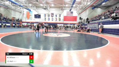 190 lbs Quarterfinal - Chris Hull, Springfield (Southeast) vs Will Wilson, Wilmington