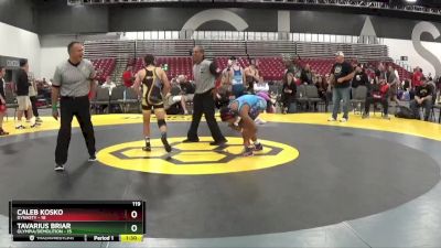 119 lbs Round 1 (8 Team) - Caleb Kosko, Dynasty vs Tavarius Briar, Olympia/Demolition