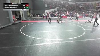 120 lbs Champ. Round 1 - Jackson Glassey, Wisconsin Dells vs Alexander Harter, Holmen Viking Wrestling Club