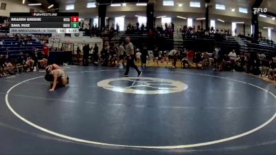 150 lbs 2nd Wrestleback (16 Team) - Saul Ruiz, Dawson County vs Braden Greene, Heritage-Catoosa