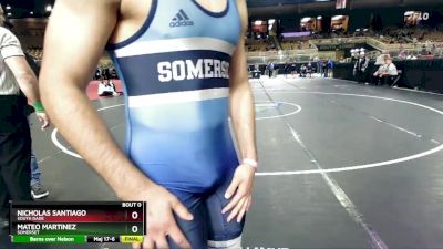 190 lbs Champ. Round 2 - Mateo Martinez, Somerset vs Nicholas Santiago, South Dade