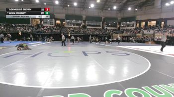 132-4A/3A Champ. Round 1 - Cornillius Brown, Suitland vs Alvin Pinkney, Guilford Park