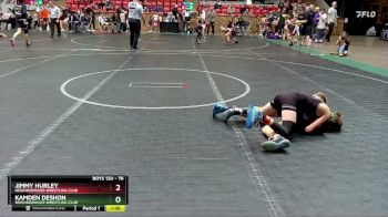 76 lbs Cons. Semi - Jimmy Hurley, Neighborhood Wrestling Club vs Kamden DeShon, Neighborhood Wrestling Club