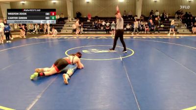 112-119 lbs Quarterfinal - Carter Green, Norton Wrestling Club vs Weston Zook, Cozad Wrestling Club