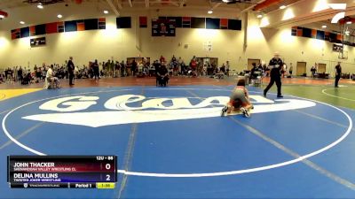 86 lbs 5th Place Match - John Thacker, Shenandoah Valley Wrestling Cl vs Delina Mullins, Twisted Joker Wrestling