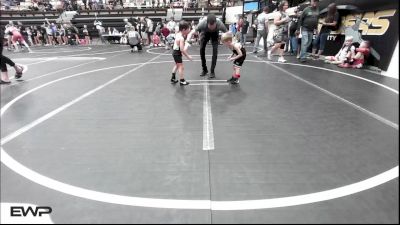 37 lbs Semifinal - Jaxson Cartwright, Midwest City Bombers Youth Wrestling Club vs Titus Jauregui, Tonkawa Takedown Club