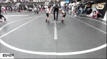 37 lbs Semifinal - Jaxson Cartwright, Midwest City Bombers Youth Wrestling Club vs Titus Jauregui, Tonkawa Takedown Club