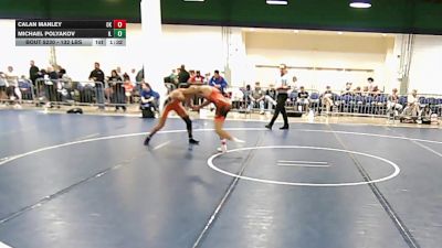 132 lbs Consi Of 64 #2 - Calan Manley, OK vs Michael Polyakov, IL