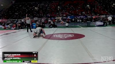 2A 220 lbs Cons. Round 1 - Jackson Nantell, St. Maries vs Rawley Babcock, West Jefferson