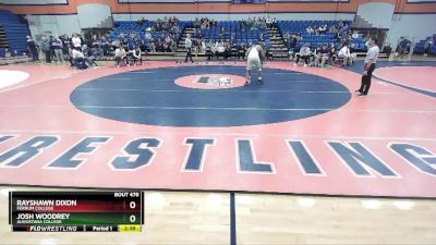 285 lbs 1st Place Match - Rayshawn Dixon, Ferrum College vs Josh Woodrey, Augustana College