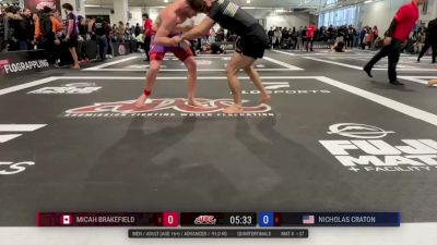 Micah Brakefield vs Nicholas Craton 2025 ADCC Toronto Open