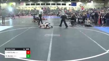 78 lbs Quarterfinal - TEEK FRITZLAN, Colorado Outlaws vs Mickey Boyles, Hawthorne