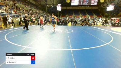 285 lbs Rnd Of 64 - Brayden Hill, KS vs Mason Perez, WA