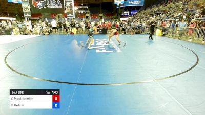 120 lbs Cons 64 #1 - Vincent Mastrianni, NY vs Blake Getz, IN