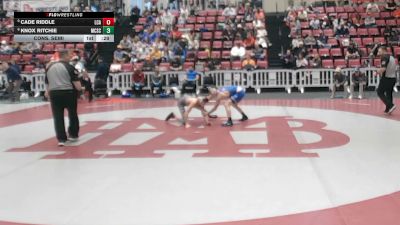 113 lbs Cons. Semi - Cade Riddle, Lakeway Christian Academy vs Knox Ritchie, McCallie School