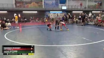 60 lbs Quarters & 1st Wb (16 Team) - Maverick Mckinney, Well Trained vs Lucas Hutchins, Stronghold - Gold