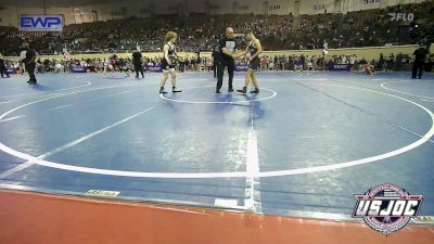 132 lbs Consi Of 16 #1 - Daxton Downing, Kansas Young Guns vs Carsten Cagle, Harrah Little League Wrestling