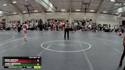 85 lbs Quarterfinal - Noah Rentas, Severn Seminoles vs Owen Bergman, Headhunters