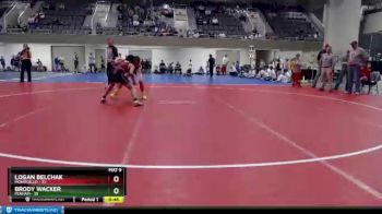 130 lbs Finals (8 Team) - Brody Wacker, Perham vs Logan Belchak, Monticello