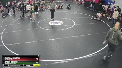 125 lbs Round 3 (4 Team) - Dalton Hinson, KC Elite vs Brick Dorris, Summerville