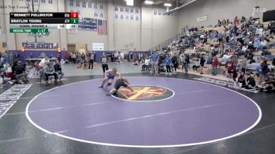 215 lbs Cons. Round 4 - Bennett Fullington, Battle Ground Aca. vs Braylon Young, Athens