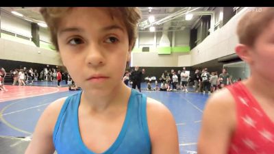 74 lbs 5th Place - James Bange, Backyard Bullies Wrestling Club vs Emory Massa, Slate Wrestling Academy